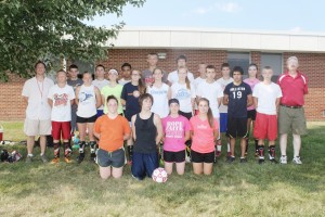 Photo by Keith Stewart Pictured is the Arthur/Lovington-Atwood-Hammond soccer team, which will begin its season Saturday at home in Lovington against Mt. Pulaski, starting at 10 a.m.