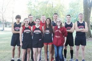 Photo by Keith Stewart SOV celebrated its seniors Tuesday evening at its final home meet of the season. Pictured, back row, from left to right are: Reagan Miller, Patrick Hogan, Devin Mosier, Noah Workman, Adam Davis, and Sam Harshman. Front row: Abigail Weybright, Brooke Mitchell, Mollie Bowman, and Liz Priest. Not pictured are Maggie Plank and Tori Floyd.