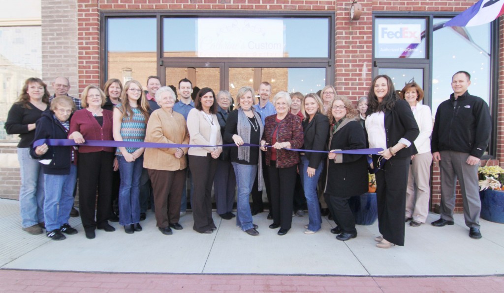 Photo by Keith Stewart Ribbon Cutting Cathrine’s Custom Framing and Gallery had its ribbon cutting Friday, October 25. The local business relocated to 9 West Jefferson in Sullivan.