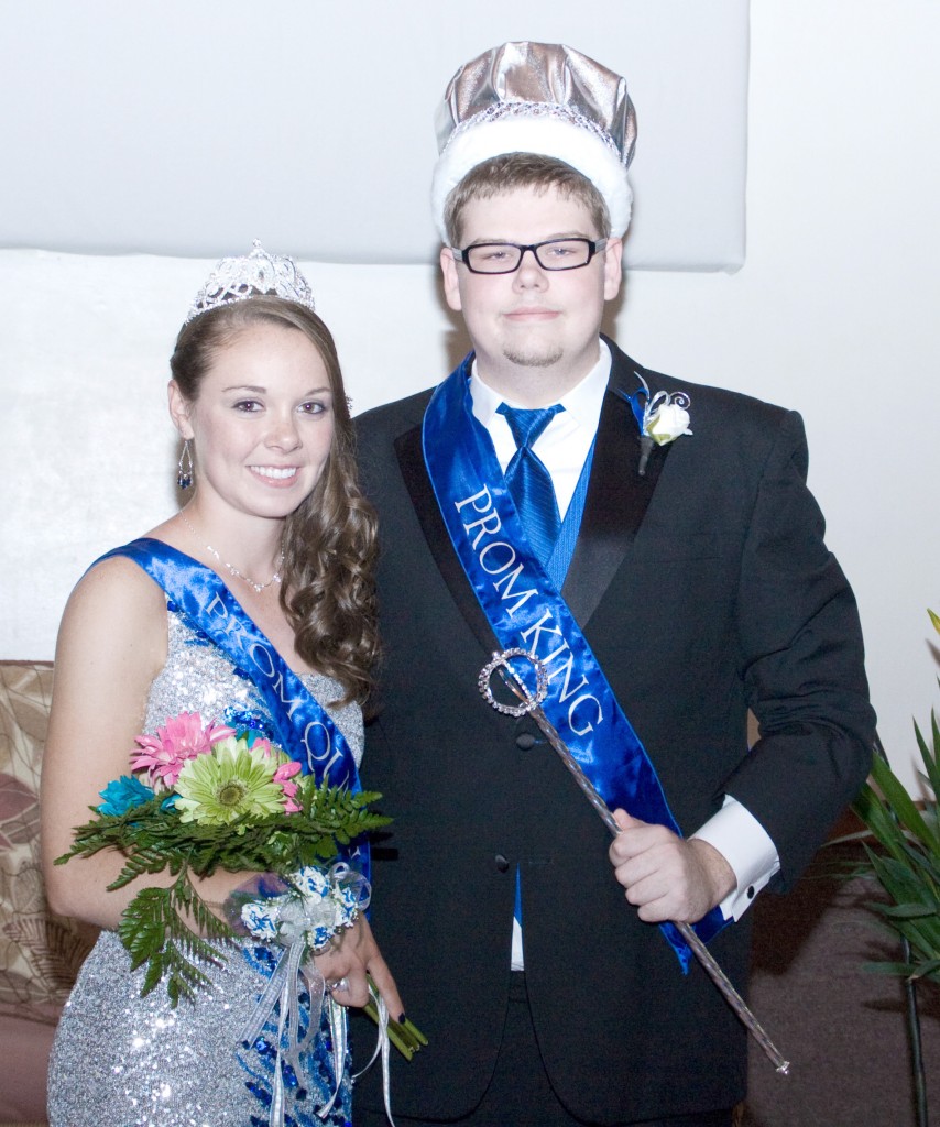 Photo by Jeni Yantis OV King and Queen The 2014 Okaw Valley High School Prom King and Queen were crowned May 3 at The Lions Center in Mt. Zion.  Alex Sims and Shelby Dash were named king and queen. 