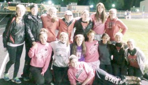 Submitted Pictured are those SOV athletes that competed at the Pana sectional last Thursday. Front row, Emily Neuhauser; second row, from left to right, Cadisen Nuzzo, Alyssa Marshall, Carlin Nuzzo,  Amanda McClain, Mollie Bowman, Karley Hamm, and Jasmine Miller; third row: Rachel Stutzman, Ashlynd Risley, Mackenzie Mosier, coach Kali Taylor, Caity Ohm, Megan Dash, and Brooke Mitchell.