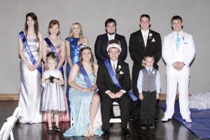 Submitted WHS Prom Court Windsor High School hosted prom on May 3 at Spruce Street Studios in Shelbyville.  The theme was Cinderella and Prom Royalty were crowned. Back row (left to right):  Queen Candidates Katie Hostetter and Jessica Dodd, 2013 Prom Queen Amanda Tucker, 2013 Prom King Anson Tilford, King Candidates Hayden Cole and Kyle Peadro Front row (left to right):  Crown bearer Gracie Plummer, 2014 Prom Queen Olivia Williamson, 2014 Prom King Spencer Blackburn, and Crown bearer Carter Dilley.