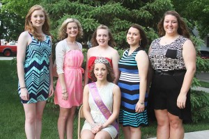 Photo by Keith Stewart Miss Lovington Contestants  The Miss Lovington Pageant will be held this Saturday at 7 p.m. at the Lovington Methodist Church. Pictured from left to right: Beth Lambdin, daughter of Tom & Jennifer Lambdin; Ally Irwin daughter of Jon & Kelly Day; Cassandra Lambdin, daughter of Tom & Jennifer Lambdin; Nikki Evans, daughter of Jadon & Rosemary Evans; Mackenzie Williams, daughter of Larry Williams and Kim Willams; 2013 Miss Lovington Brittany Rader, daughter of Robert & Sheila Rader, is pictured center.