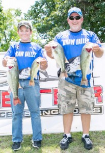 Photo by Kevin Sesko Father-Son duo Dalton (left) and Mike McGill (right) took first place this past weekend at the Illinois-Kaskaskia Fishers of Men Legacy series tournament and also earned point champions for the year.