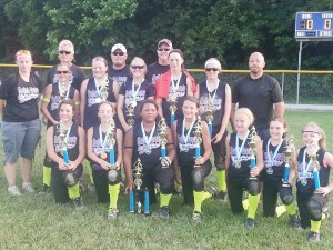 Submitted Mo-Co 12U Champs The Mo-Co Rush 12U recently competed in the Santa Claus Classic in Santa Claus, Ind. and went 5-0 to win the championship. The 12U Rush currently stands at 46-20 on the season. Pictured, left to right, in the front row are Lindsey Mast, Destiny Williams, Allie Dunn, Liberty Dunaway, Jo Barbee, Addi Tinkle, and Delaney Melton. Middle row: coach Samantha Vogel, Isabel Shafer, KayLee Hohlbauch, Shelby Frederick, Madison Vogel, Molly Day, and coach Scott Shafer. Back row: coach Jim Dunn, coach Kevin Hohlbauch, and coach Wes Frederick. Visit www.mocorush.com for more info on the Rush.