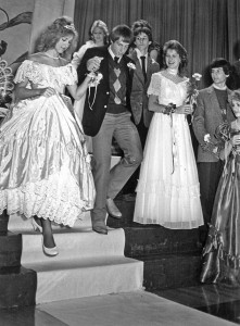 Moultrie Moment of the Week                                                    Pictured here is 1984-1985 Lovington Homecoming queen Amy Cook and king Troy Doty (post crown dance). If you have any other information, please contact the Moultrie County Historical Society at 217-728-4085.