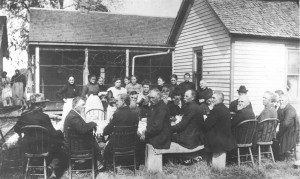 Provided by the Moultrie County Historical Society Pictured is the last gathering of Moultrie County Civil War veterans. The place and date, however, are not known.