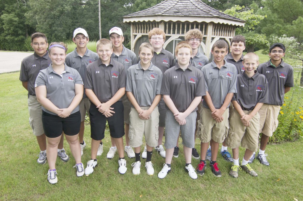 Photo by Keith Stewart Pictured back row, left to right: Jimmy Lopez, Clayton Miller, Chris Davis, Jack McLane, Dylan Bugos, Lucas Hutton, and Samir Patel. Front row: Bailey Conner, Blake Lindenmeyer, Parker Ingram, Mason Gentry, Mitchell, Bernius, Kyle Schmitt. Not pictured is Shandon Herschberger.