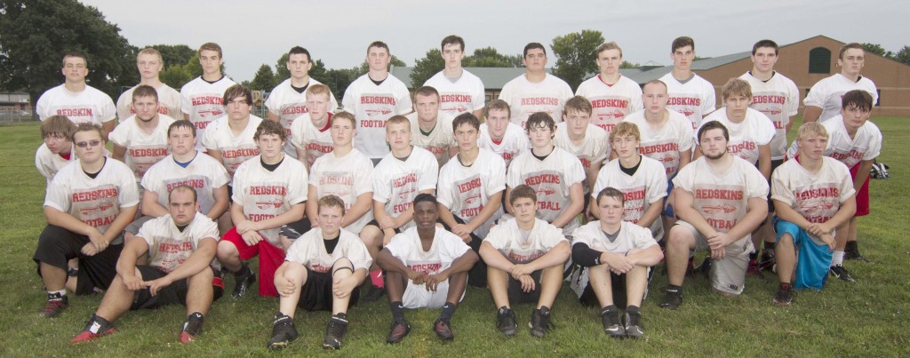 Photo by Keith Stewart Pictured are sophomores, juniors, and seniors from which the 2014 SOV varsity football team will be chosen.