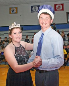 Photo by Jeni Yantis OV Homecoming Queen & King The Okaw Valley student body selected Caity Ohm and Joe Jeffers as the 2014 OV homecoming queen and king.