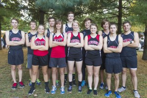 Photo by Keith Stewart The SOV cross country team celebrated senior night Tuesday. Pictured, back row, left to right, are: Brent Mauck, Shawn Cody, Keegan Kruckeberg, Layne McMahon, Calen Landrus,  Nick Cravatta, and Alex Harvey. Front row, left to right: Tori Murphy, April Shuman, Elissa Stewart, Mackenzie Mosier, and Jacob Cameron.