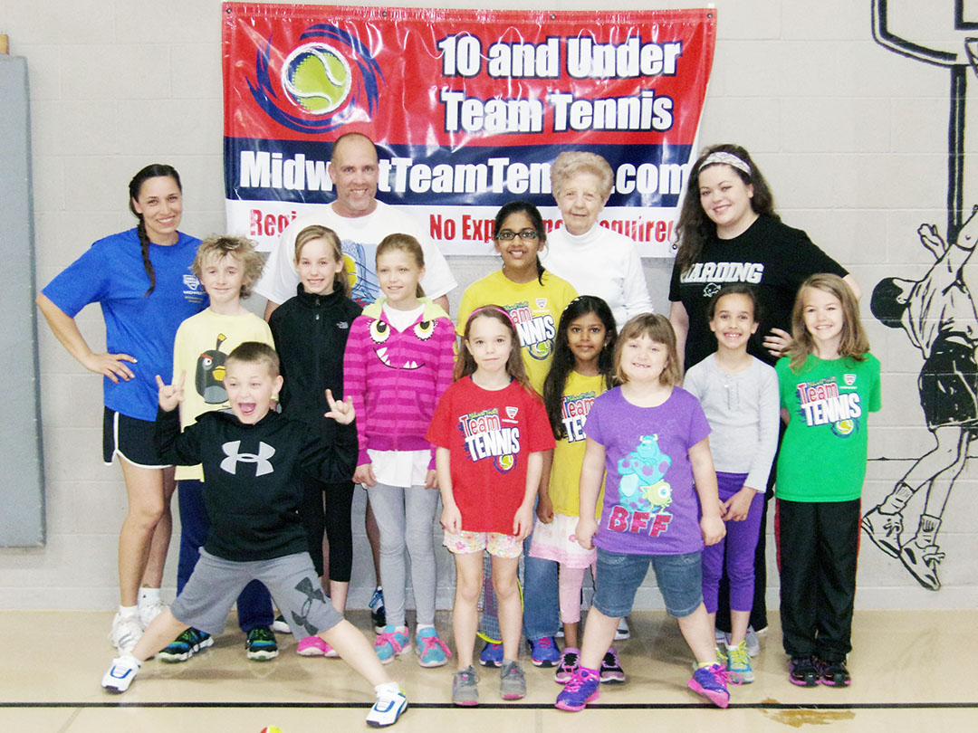 Submitted The Okaw Valley Tennis Association was recently named organization of the year by the United States Tennis Association, which also named one of the group’s members Joan Dickens of Sullivan, volunteer of the year. Pictured are OVTA participants and volunteers, including Dickens (back row, second from the right).