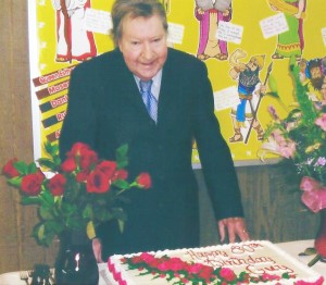 Submitted by Jason Probus Pictured is Guy LIttle, Jr. celebrating his 80th birthday at an open house Friday, February 13.