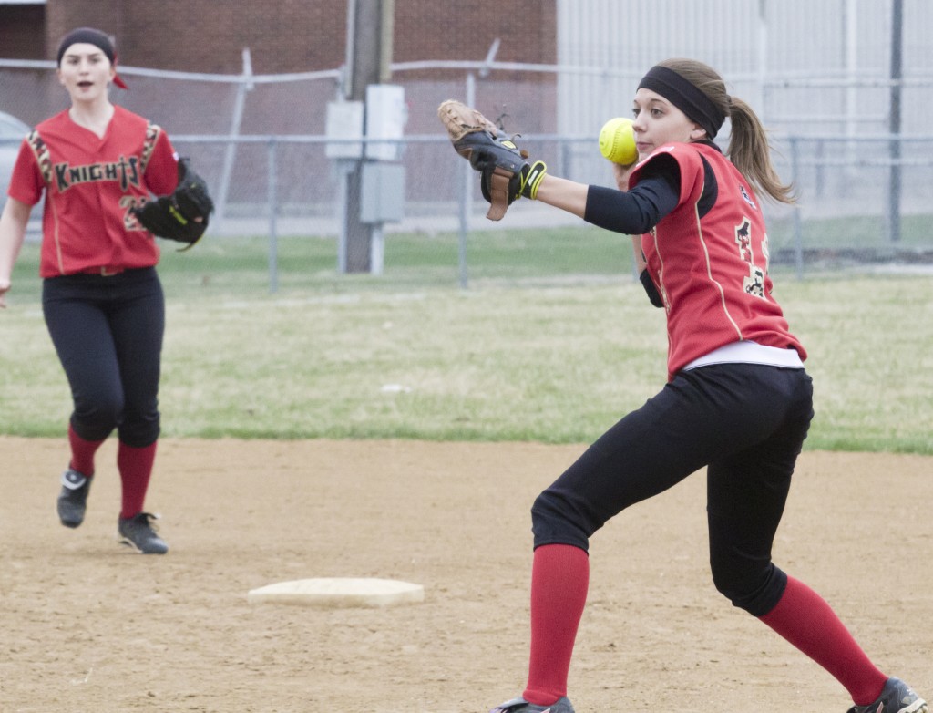 Photo by Keith Stewart When Arthur-Lovington/Atwood-Hammond’s second baseman Brooke Tabb wasn’t making back-to-back ending inning double plays, she was stepping to the plate to crush an in-the-park grand slam to win the game in extra innings last Thursday.