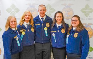 Submitted Pictured are ALAH FFA members (L to R): Katie Kerns, Christy Allen, Josiah Kinert, Janette Comstock, and Kayley LaGrou.