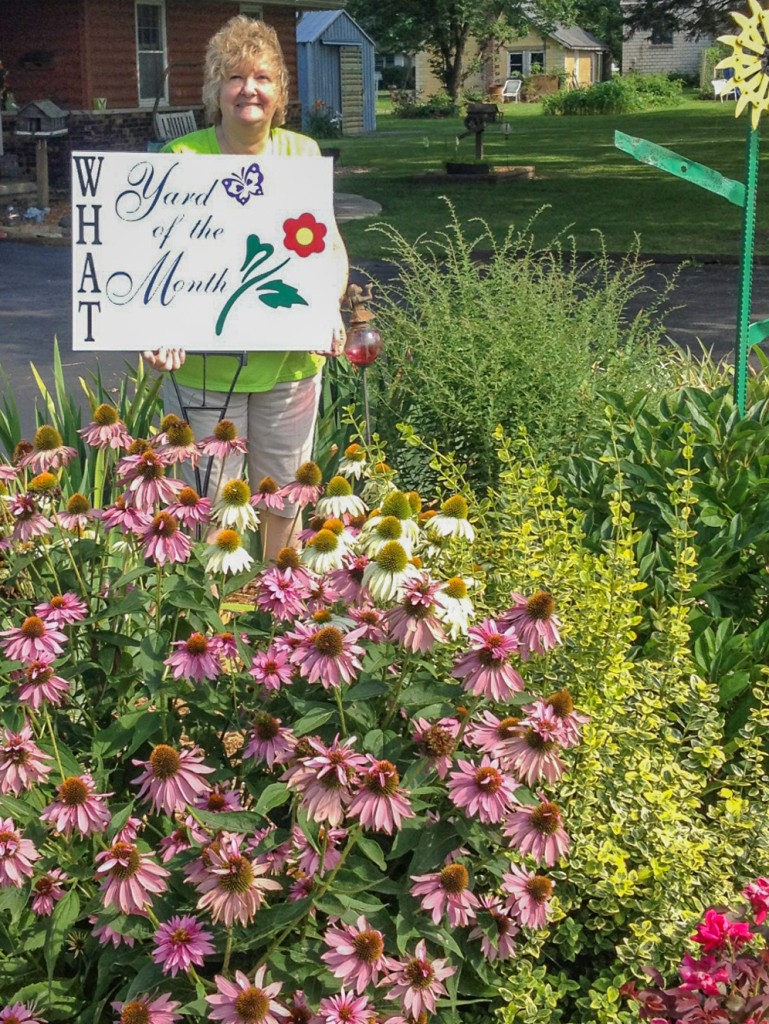 Submitted WHAT’S Yard of July Windsor’s yard of the month winner is Noel and Gloria Helton. Making good use of perennials and annuals in their flower beds makes this a favorite drive by spot of many in Windsor, and the new log siding on their home has been a long awaited goal. The WHAT group, Windsor’s Happenings Around Town, is a mapping group that is working on beautification of Windsor. The group encourages all residents to beautify their homes and yards. Nominations may be made by stopping by city hall or calling  273-5488.