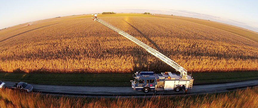 RR Best's drone shot of Saturday night's search.