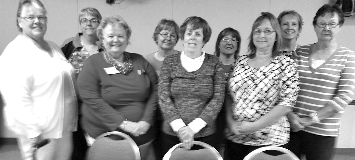 Photo Submitted Sullivan American Legion Auxiliary Officers from left to right: Marcia Roberts of Rantoul-Installing Chaplain from the 19th district (past District President); Samantha Berner-Vice President; Jane Wagner of Buckley-Installing Officer from the 18th district (past District President); Ilena Godwin-Chaplain; Darcel Vitzthum-President; Melanie Byers-Treasurer; Valerie Kalagian-Sergeant at Arms; Tina Bolsen-Historian; Ann Shaw-Secretary.