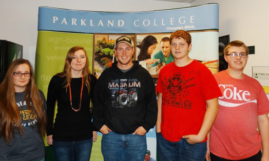 Photo Submitted Dairy Products: Five ALAH FFA members competed in the Section 17 Dairy Products CDE at Parkland College on November 10. Pictured are FFA members Katie Gingerich, Jordan Jent, Josiah Kinert, Isaac Ashenfelter, and Zane Crist. 