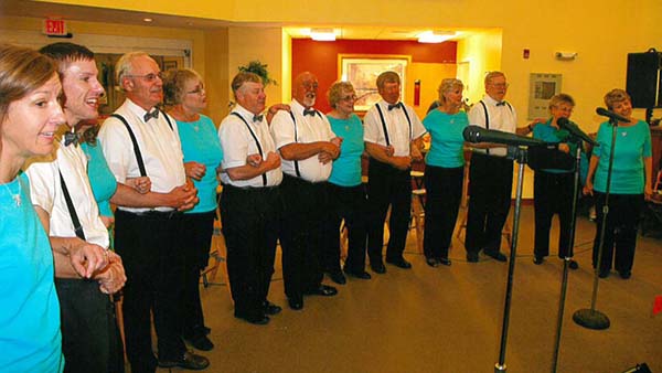 Photo Submitted Prairie Winds performs a special tribute to Virginia Darnell during the 30th anniversary concert held at Courtyard Estates in Sullivan.