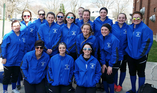 Photo Furnished Okaw Valley softball front from left: Kailyn Boyer, Moranda Matheson and Grace Harlin; second row: Kaylee Thomas, Jess Robinson, Natalie Jeffers, Bella Benning, Chloe Weybright and Kailey George; back row Paige Robinson, Danielle Lochbaum, Kyra Jackson, Maddie Perrine, Madison Vogel, Gracie Weybright, and Kayla Wheeler. Not pictured: Dani Dick