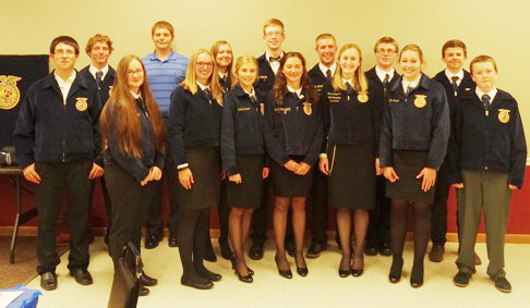 Photos furnished The ALAH FFA members who attended the annual banquet. 