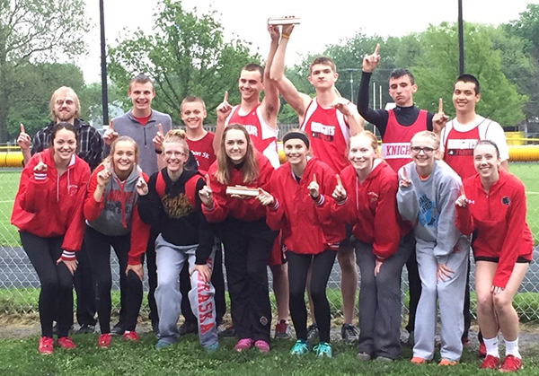 Photo furnished ALAH Track Team Wins The Arthur Lovington  Atwood Hammond track team participated in the LOVC meet in Arcola on May 9 bringing home a first place conference win.