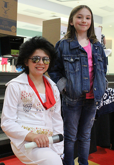 Photo furnished  Elvis (Hannah Righter) and Miranda Cosgrove (Kylie Swaim).