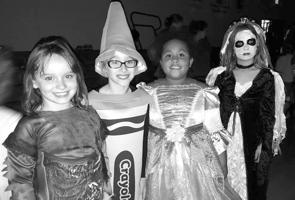 Photo furnished SES Monster Mash The Monster Mash took place October 26 at Sullivan Elementary School. Students pictured from left to right: Zoey Stovall (3rd Grade), Addison Brush (3rd Grade), Jazzlynn Coe (3rd Grade), Ann Camren (4th Grade)