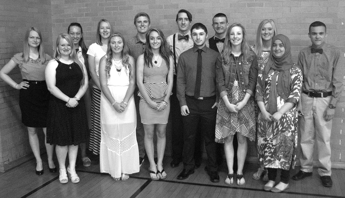 Photo furnished WHS National Honor Society Windsor High School National Honor Society inducted six new members at the Honor’s Banquet April 27. Pictured are new and previous members. Back row L to R: Kristen Morlen, Caitlin Welsh, Autumn Bennett, Tristan Warner, Mitchell Haddock, Sterling Howard, Mercedez Austin, and Adam Hendershot. Front row L to R: Katherine Greuel, Bailey Fleshner, Kaitlin Armes, James Hortenstine, Mikayla Haddock, and Mehria Khan.