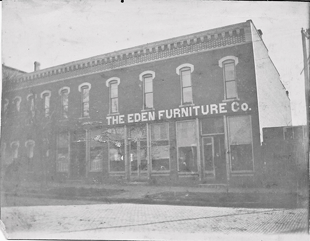 John F. & Alfred Eden owned this store on W. Harrison St. in Sullivan. This photo was taken about 1910. This row of buildings still exist and are directly behind 1st National Bank. Please submit photos to the News Progress for future consideration. Originals will be saved for return or forwarded to Moultrie County Historical Society. If you have any other information, please contact the Moultrie County Historical Society at 217-728- 4085.