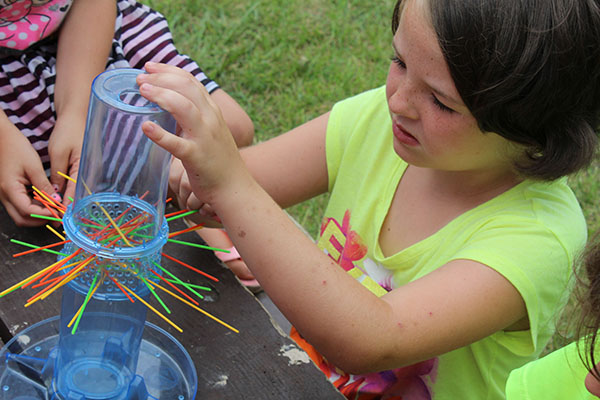 Photo by Brynna Sentel Sullivan Summer Park and Recreation program is filled will all kinds of activities to exercise the young bodies and minds who are participating this year. Above Kailen Scribner engages in one of the mind exercising games. Click the photo to see the photo page.