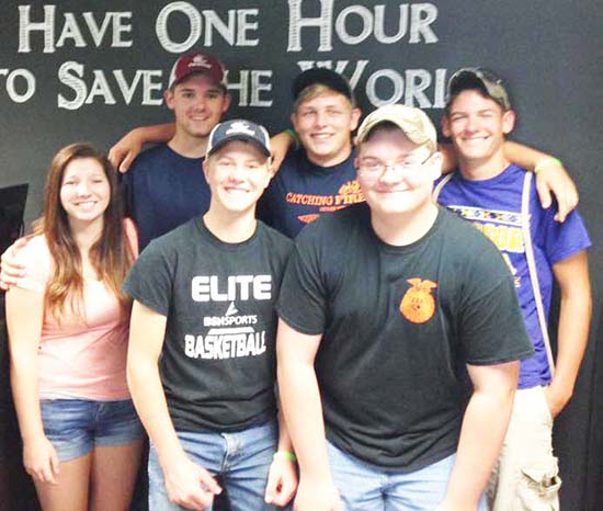 Photo furnished Windsor FFA. Front row left to right: Gillian Sanders, Beau Bennett, Tristan Boehm; back row left to right: Travis Fox, Ben Beck, Gage Sattler.