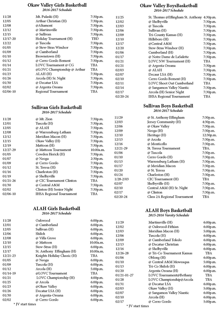 2016-2017sportsschedules