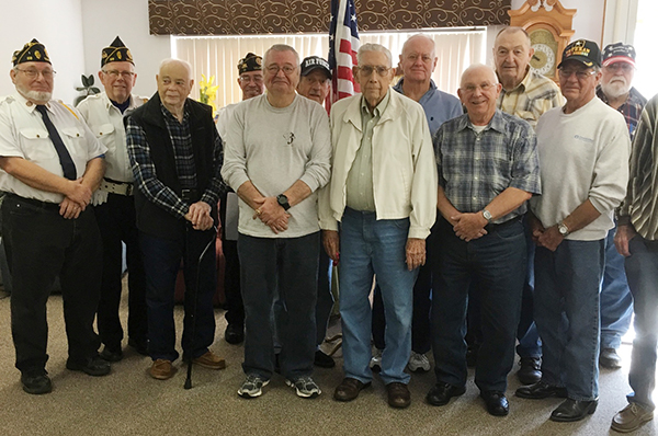 Photo furnished veterans were honored at the senior citizen luncheon in Sullivan, Nov. 1