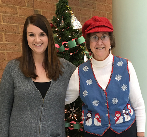 Photo by Ellen Ferrera A Little Time is all it Takes SES Mentoring Program Poppy Graham (l) and mentor, Janet Pasley.