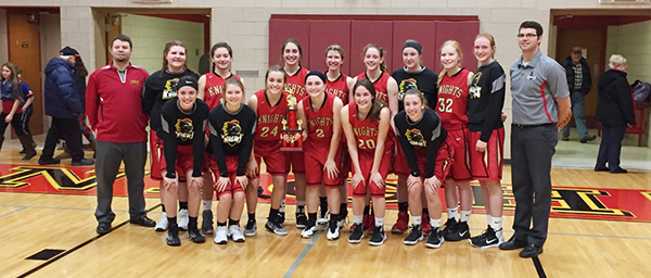 Photo furnished Knight’s Classic Champions: Marcy Petersheim, Kyla Carson, Hannah Wallen, Mycaela Miller, Marissa Herschberger, Abi Duzan; Back row: Madi Corum, Janette Comstock, Liz Shipman, Megan Fifer, Payton Wellbaum, Kimberly Davis, Drew Wingler and Abby Foreman.